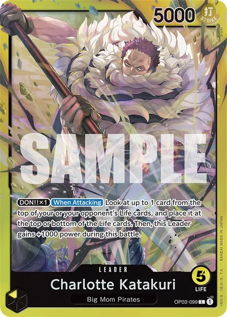Charlotte Katakuri, One Piece card OP03-099 — PILLARS OF STRENGTH set