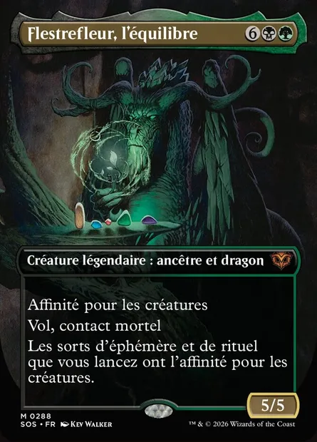 Flestrefleur, l'équilibre, carte Magic SOS 288 — extension Secrets of Strixhaven