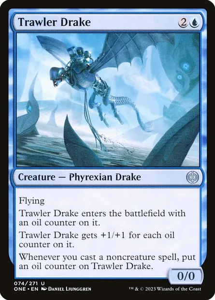 Trawler Drake, Magic card ONE 74 — Phyrexia: All Will Be One set