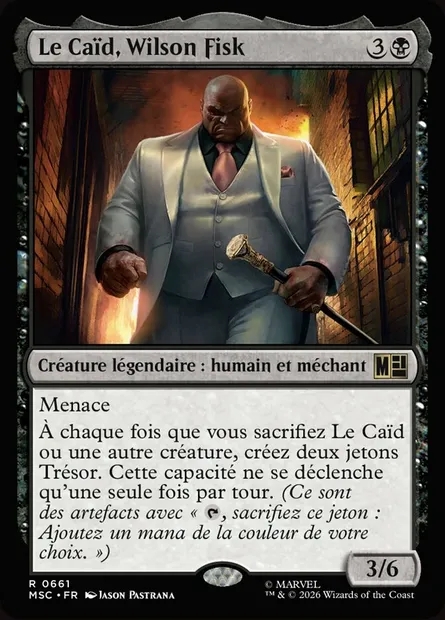 Le Caïd, Wilson Fisk, carte Magic MSC 661 — extension Marvel Super Heroes Commander