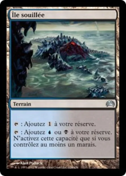 Île souillée, carte Magic PC2 128 — extension Planechase 2012