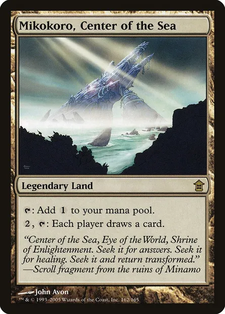 Mikokoro, Centre de la mer, carte Magic SOK 162 — extension Libérateurs de Kamigawa