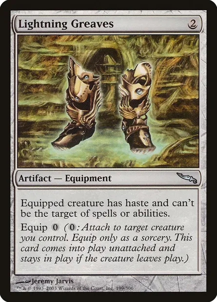 Jambières d'éclair, carte Magic MRD 199 — extension Mirrodin