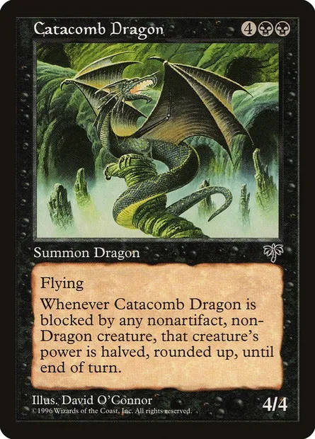 Catacomb Dragon, Magic card MIR 112 — Mirage set
