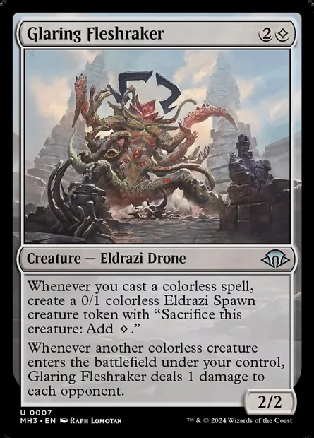 Glaring Fleshraker, Magic card MH3 7 — Modern Horizons 3 set