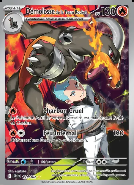 Démolosse de la Team Rocket, carte Pokémon DRI 191 — extension Rivalités Destinées