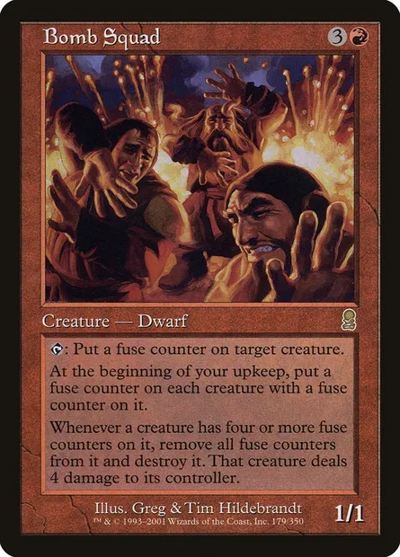 Bomb Squad, Magic card ODY 179 — Odyssey set