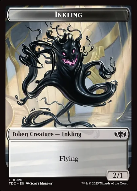 Inkling, Magic card TTDC 28 — Tarkir: Dragonstorm Commander Tokens set