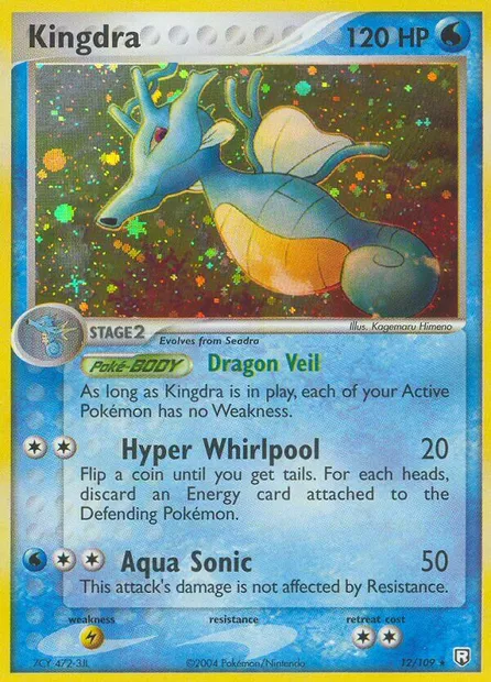 Kingdra, Pokémon card TRR 12 — Team Rocket Returns set