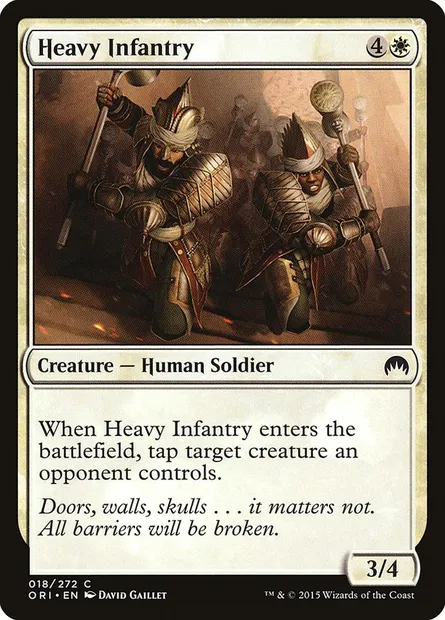 Heavy Infantry, Magic card ORI 18 — Magic Origins set