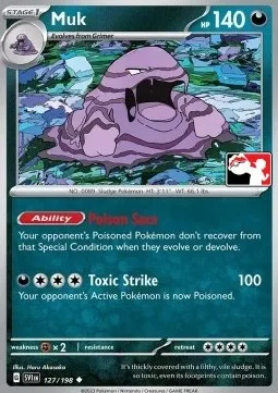 Grotadmorv, carte Pokémon PPS 127-2 — extension Play! Pokémon Prize Pack Series