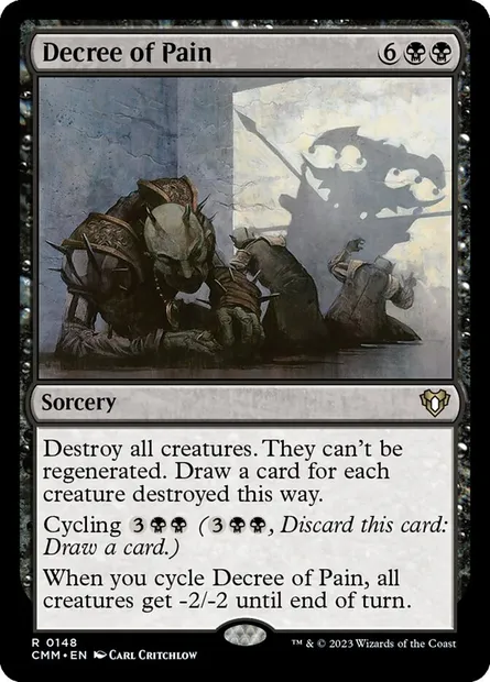 Decree of Pain, Magic card CMM 148 — Commander Masters set