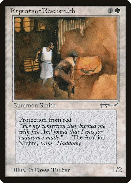 Repentant Blacksmith, Magic card ARN 9 — Arabian Nights set