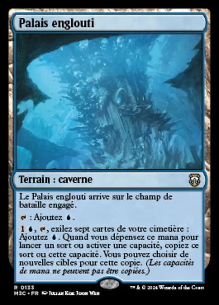 Palais englouti, carte Magic M3C 133 — extension Modern Horizons 3 Commander