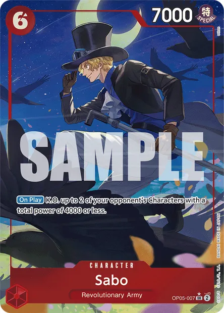 Sabo, carte One Piece OP05-007 — extension AWAKENING OF THE NEW ERA