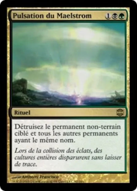 Pulsation du Maelstrom, carte Magic ARB 92 — extension La Renaissance d'Alara