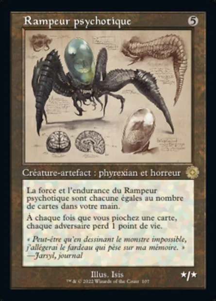 Rampeur psychotique, carte Magic BRR 107 — extension The Brothers' War Retro Artifacts