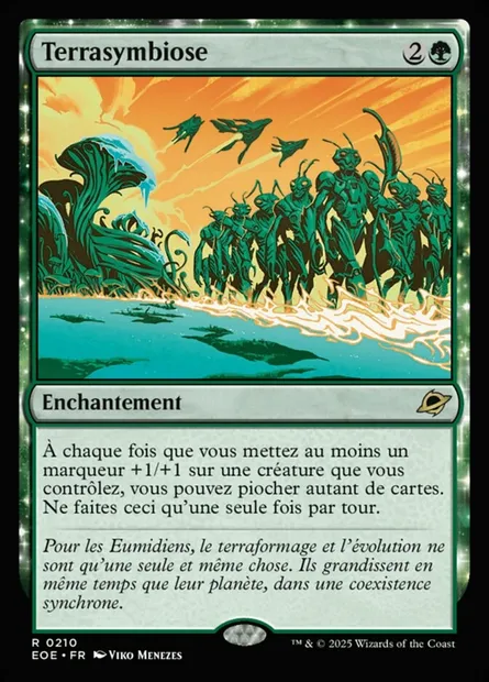 Terrasymbiose, carte Magic EOE 210 — extension Edge of Eternities