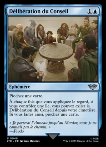 Délibération du Conseil, carte Magic LTR 46 — extension Le Seigneur des Anneaux : chroniques de la Terre du Milieu