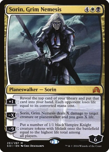 Sorin, Grim Nemesis, Magic card SOI 251 — Shadows over Innistrad set