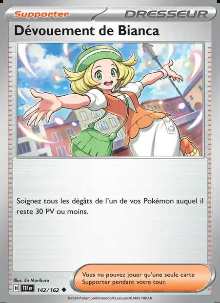 Dévouement de Bianca, carte Pokémon TEF 142 — extension Forces Temporelles