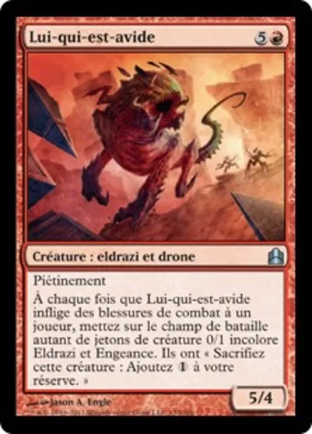 Lui-qui-est-avide, carte Magic CMD 133 — extension Commander 2011