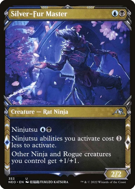 Silver-Fur Master, Magic card NEO 353 — Kamigawa: Neon Dynasty set