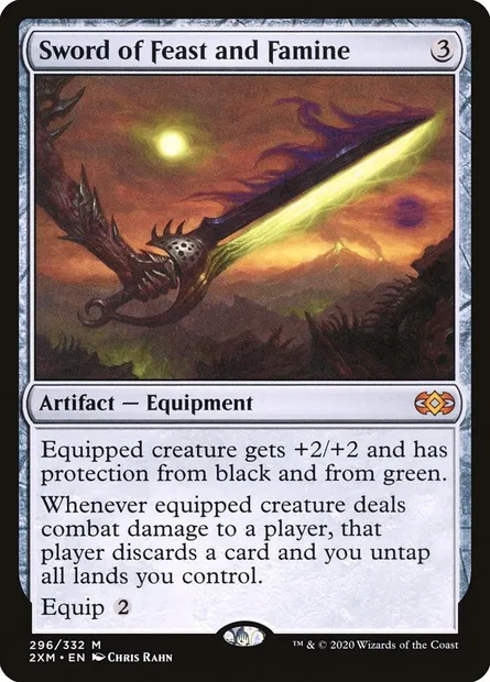 Sword of Feast and Famine, Magic card 2XM 296 — Double Masters set