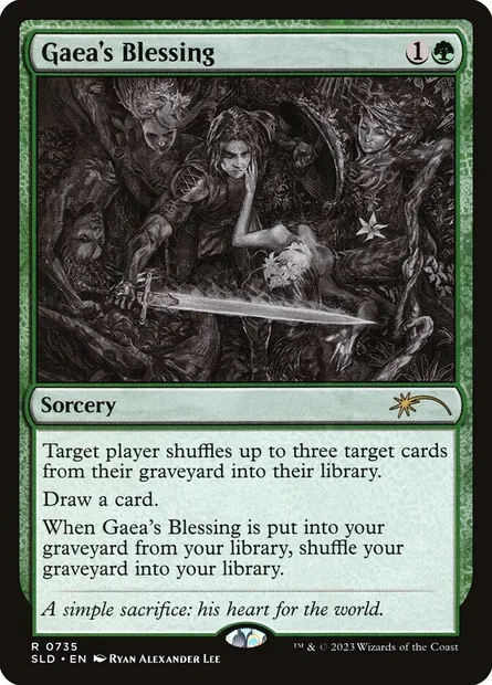 Gaea's Blessing, Magic card SLD 735 — Secret Lair Drop set