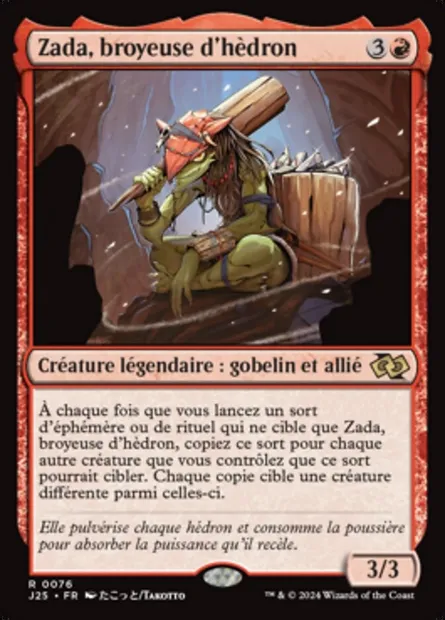 Zada, broyeuse d'hèdron, carte Magic J25 76 — extension Foundations Jumpstart