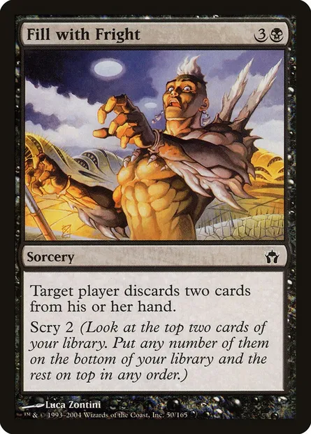 Fill with Fright, Magic card 5DN 50 — Fifth Dawn set