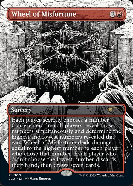 Roue de l'infortune, carte Magic SLD 1300 — extension Secret Lair Drop