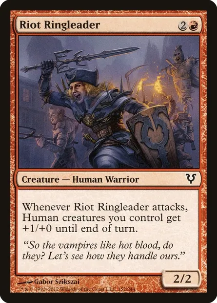 Riot Ringleader, Magic card AVR 152 — Avacyn Restored set