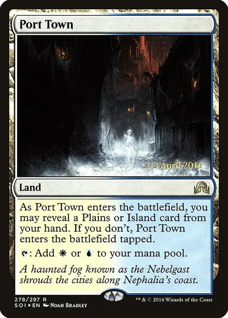 Port Town, Magic card PSOI 278s — Shadows over Innistrad Promos set