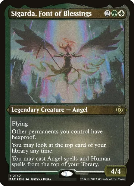 Sigarda, Font of Blessings, Magic card MAT 147 — March of the Machine: The Aftermath set