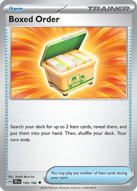 Boxed Order, Pokémon card TEF 143 — Temporal Forces set