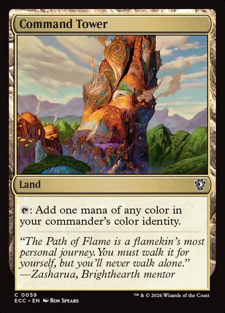 Tour de commandement, carte Magic ECC 59 — extension Lorwyn Eclipsed Commander