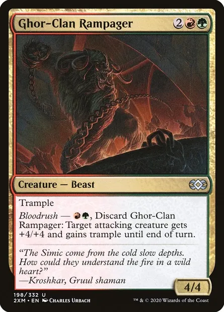 Ghor-Clan Rampager, Magic card 2XM 198 — Double Masters set