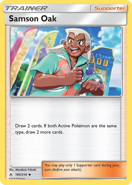 Samson Oak, Pokémon card UNB 185 — Unbroken Bonds set