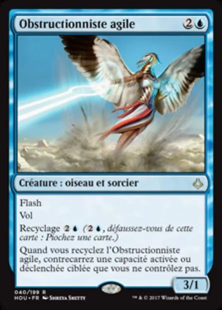 Obstructionniste agile, carte Magic HOU 40 — extension L’âge de la destruction