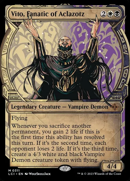 Vito, Fanatic of Aclazotz, Magic card LCI 311 — The Lost Caverns of Ixalan set