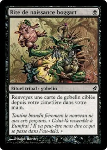 Rite de naissance boggart, carte Magic LRW 101 — extension Lorwyn