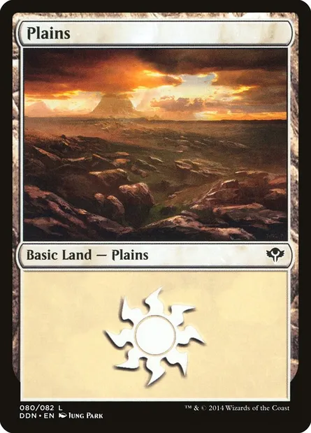 Plains, Magic card DDN 80 — Duel Decks: Speed vs. Cunning set