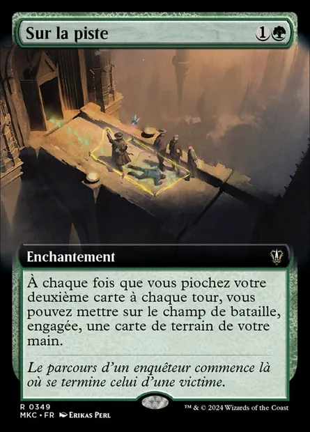 Sur la piste, carte Magic MKC 349 — extension Murders at Karlov Manor Commander
