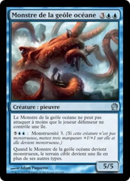 Monstre de la geôle océane, carte Magic THS 62 — extension Theros
