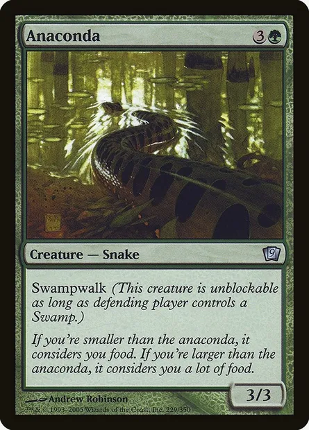 Anaconda, Magic card 9ED 229★ — Ninth Edition set