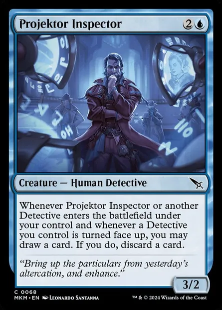 Projektor Inspector, Magic card MKM 68 — Murders at Karlov Manor set