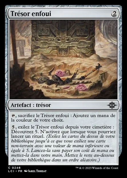 Trésor enfoui, carte Magic LCI 246 — extension The Lost Caverns of Ixalan