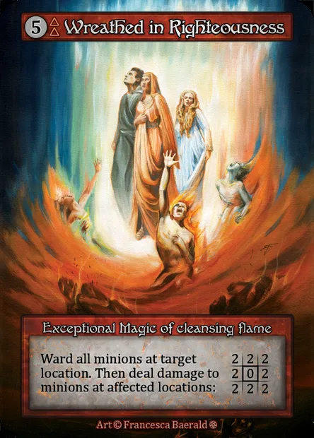 Wreathed in Righteousness, Sorcery card GOT 293 — Gothic set