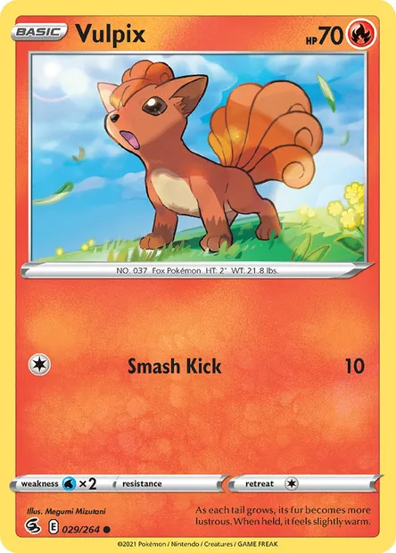 Vulpix, Pokémon card FST 29 — Fusion Strike set